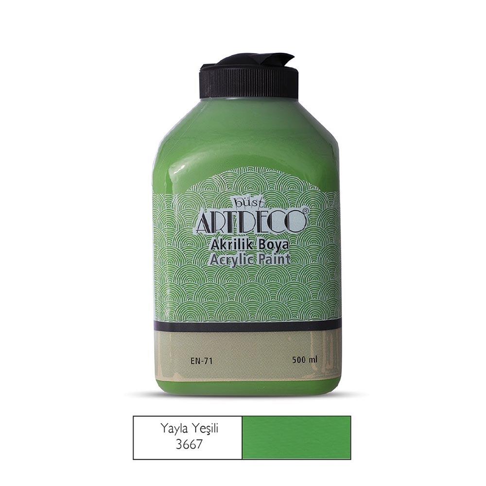 ARTDECO 070L-3667 AKRİLİK BOYA 500ML YAYLA YEŞİLİ