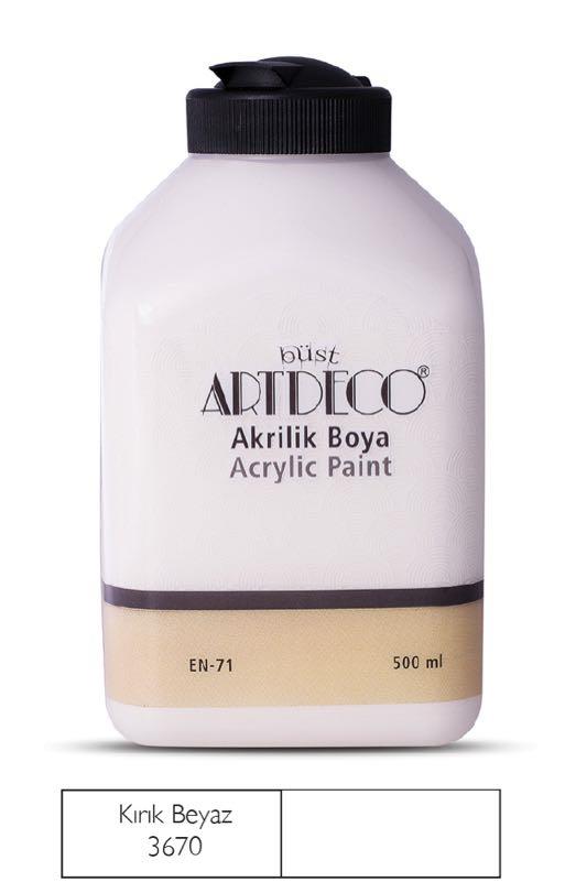 ARTDECO 070L-3670 AKRİLİK BOYA 500ML KIRIK BEYAZ