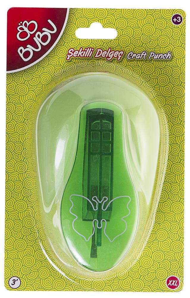 BU-BU DE0015 ŞEKİLLİ EVA VE KAĞIT DELGEÇ KELEBEK 3