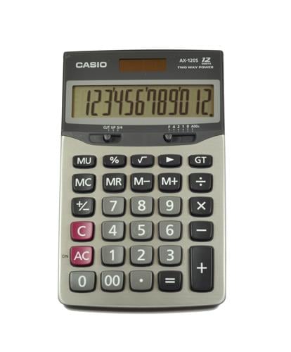 CASIO AX-120B HESAP MAKİNASI 12 HANE