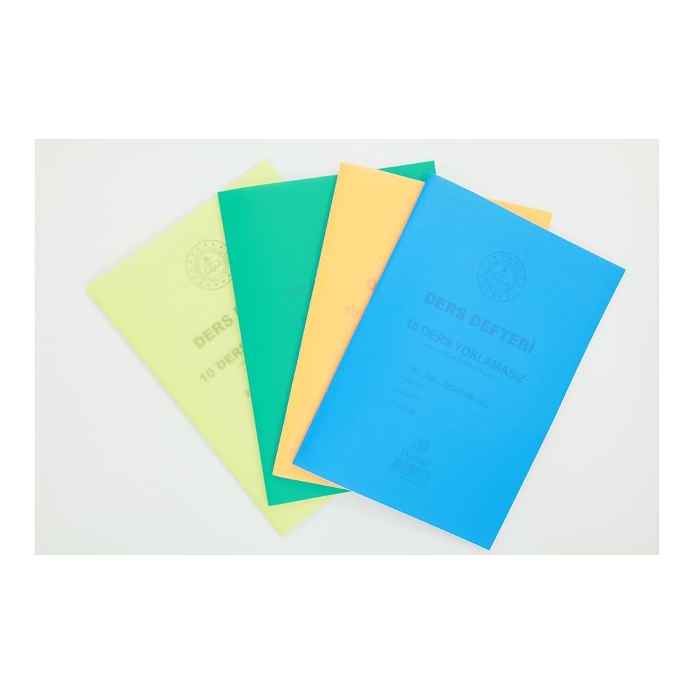 DİLMAN DERS DEFTERİ 10 DERS YOKLAMASIZ PLASTİK KAPAK