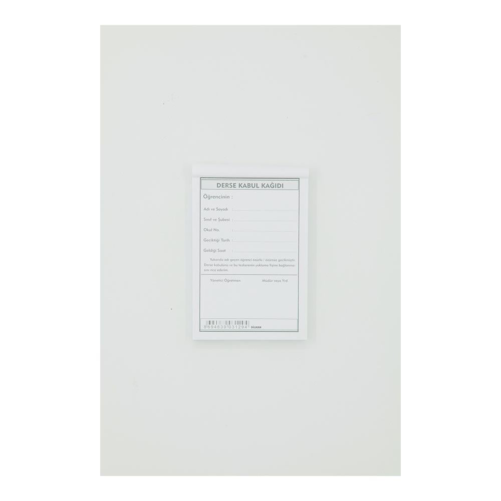 DİLMAN DERSE KABUL KAĞIDI