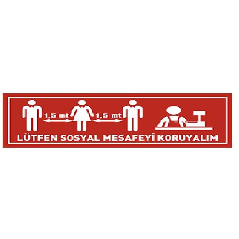 EKSTRAFİX 16X70CM UYARI STİCKER -1