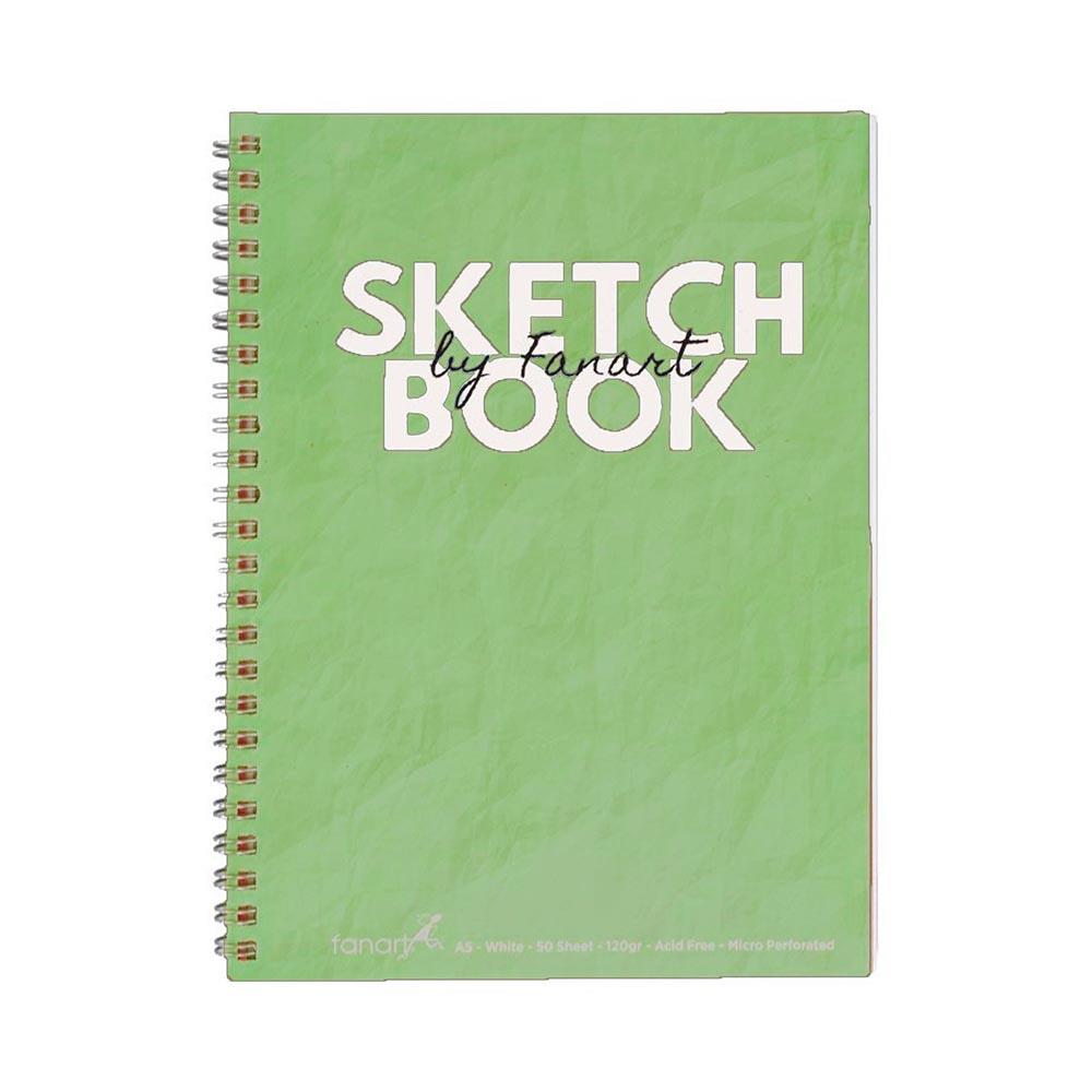 FANART 8673 ACADEMY SKETCH BOOK SPR.120GR A6 50YP YEŞİL