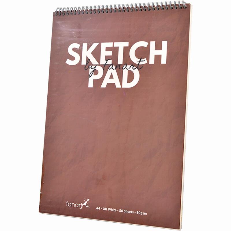 FANART 8682 ACADEMY SKETCH BOOK SPR.80GR A4 50YP BORDO