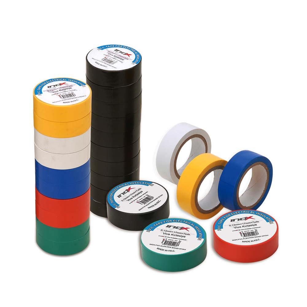 İNOX 2267 EXTRA YAPIŞKANLI PVC ELEKTRİK BANDI SİYAH