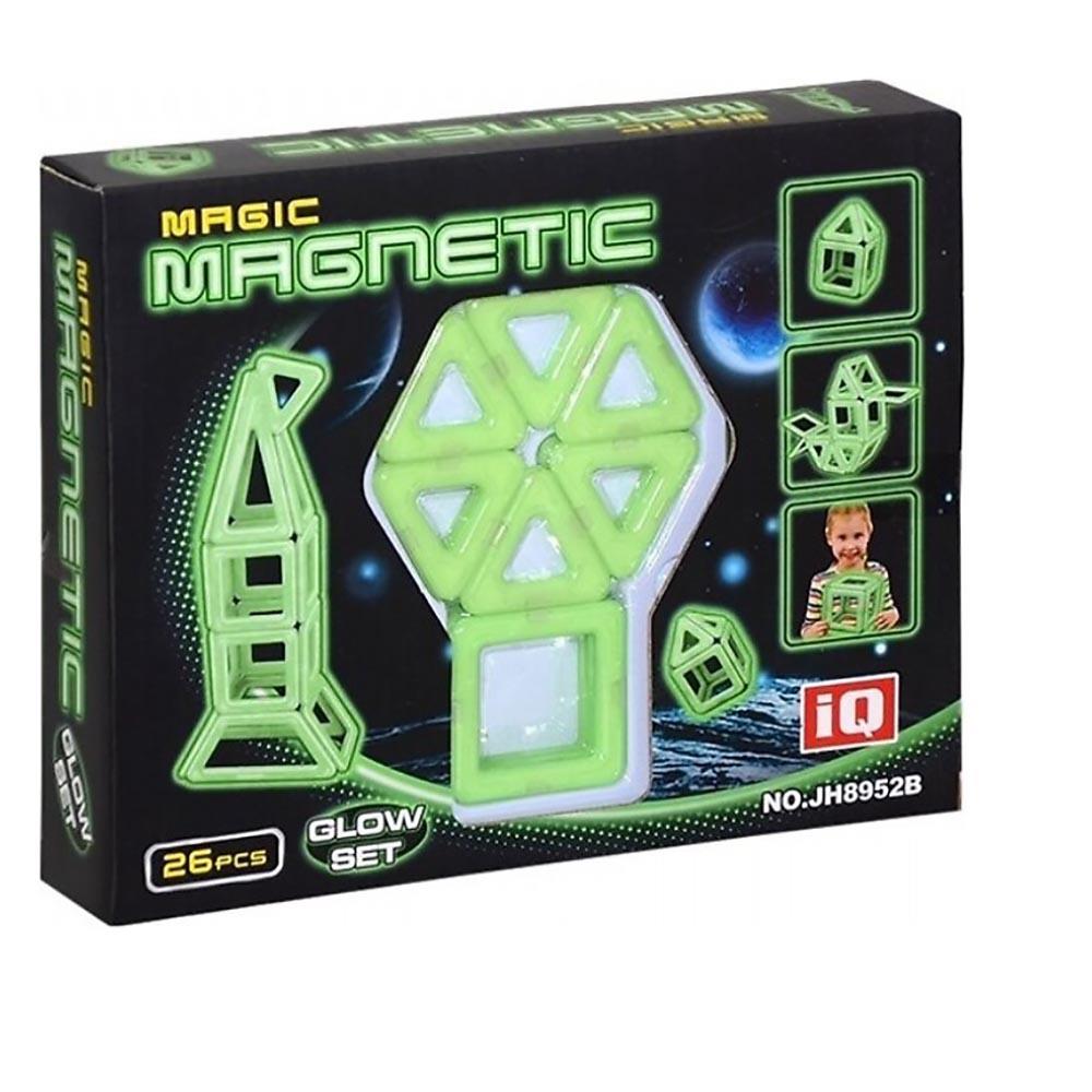 KIZILKAYA JH8952B 26 PARÇA MANYETİK LEGO SİHİRLİ PARLAYAN 72