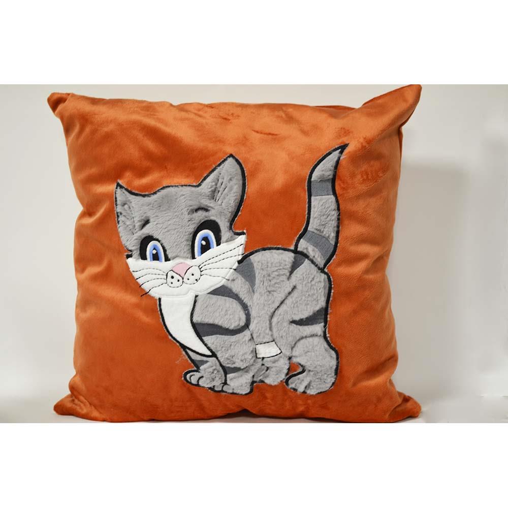 MY FRİEND 413489 APLİKELİ NAKIŞLI KEDİ YASTIK