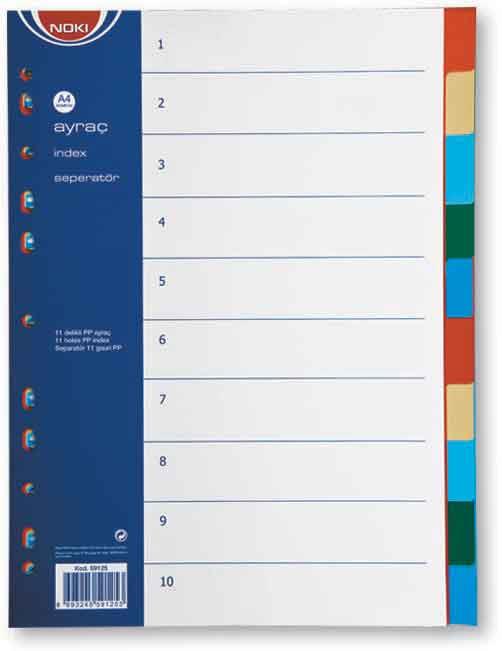 NOKİ SEPERATÖR 2X5 10 RENK 59125
