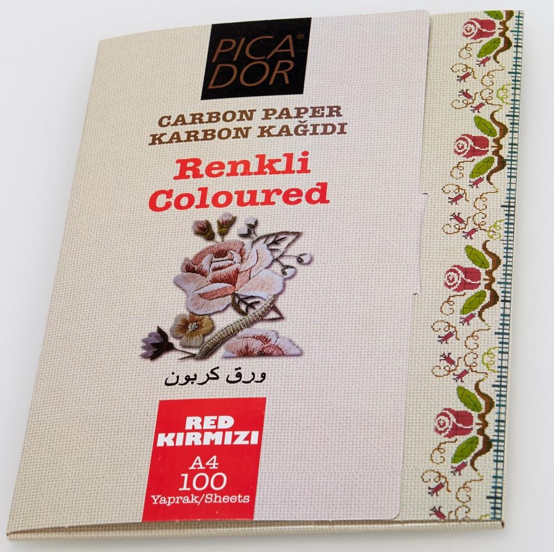 PİCADOR KARBON KAĞIDI A4 KIRMIZI