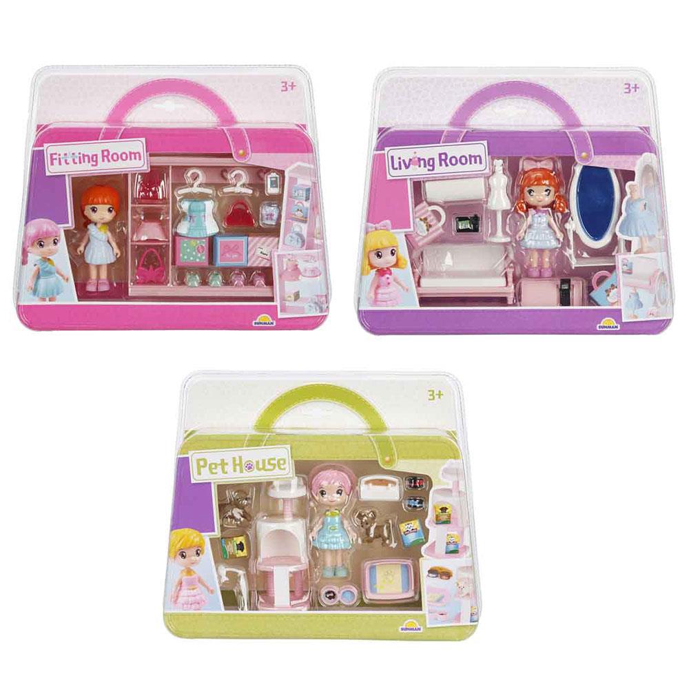 SUNMAN 4364 FİGÜR SET OTURMA ODASI HAYVAN EVİ