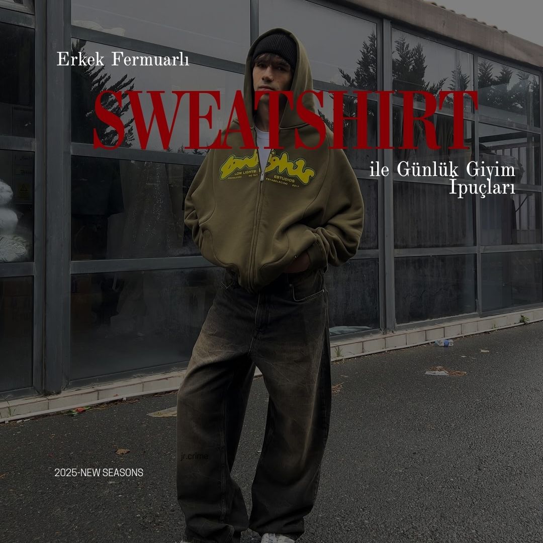 Erkek Fermuarlı Sweat