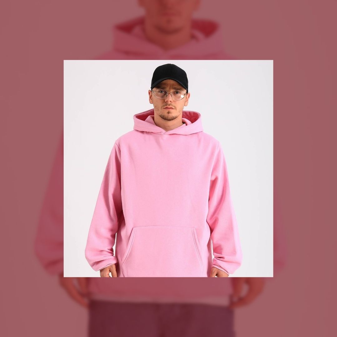 Erkek Pembe Sweatshirt