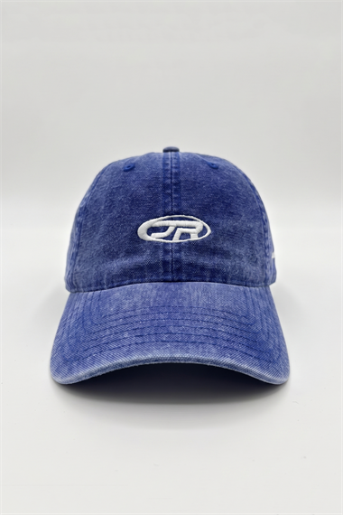 Acid Wash JR Logo Saks Mavi Canvas Cap