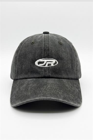 Acid Wash Logo Antrasit Cap