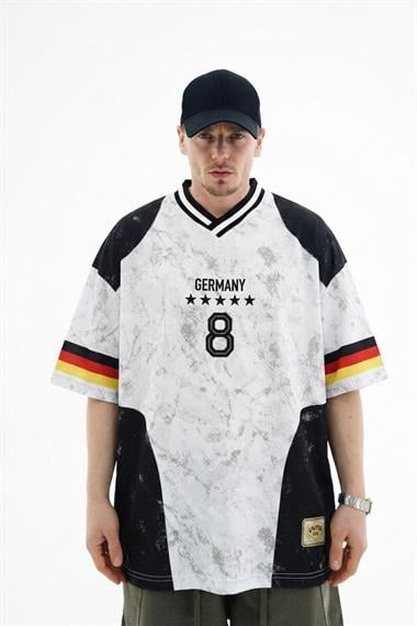 Germany Baskılı Oversize Forma Tshirt JC01 26Y192