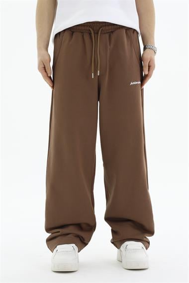 JR Diagonal Kumaş Kahve Baggy Eşofman