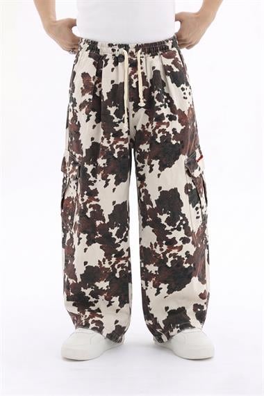 JR Yıkama Efektli Low Waist Pantolon