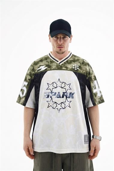 Kamuflaj Desenli Oversize Forma Tshirt JC01 26Y161