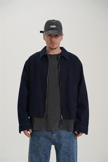 Lacivert Boxy Kalıp Ceket CT01 4615