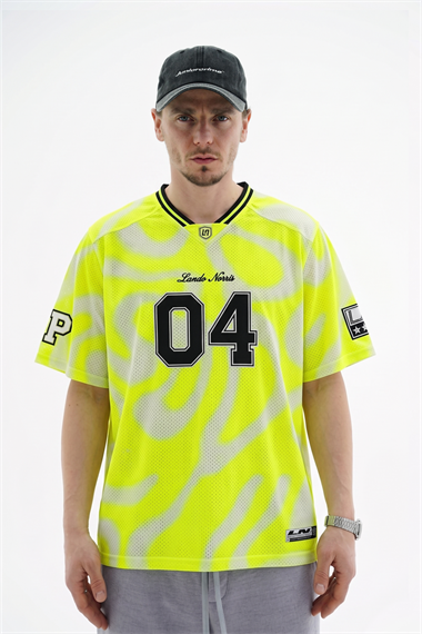 Patch Detay Neon Oversize Forma Tshirt