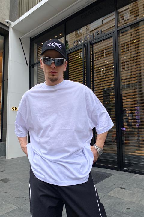 Destiny Baskılı Beyaz Oversize Tshirt T668