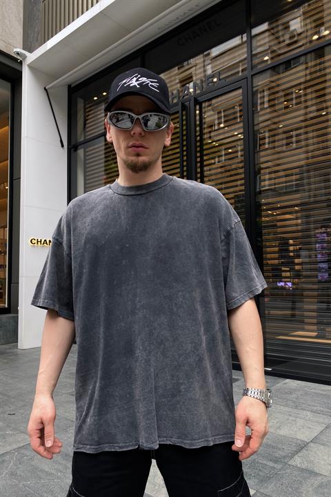 Mushroom Baskılı Oversize Tshirt T681