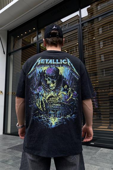 Metallica Acid Wash Oversize Tshirt T656