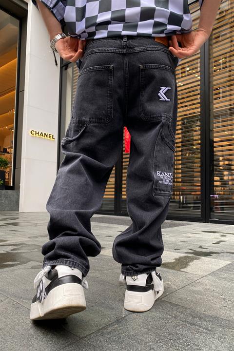 Yırtık Detay Siyah Kani Jean Pantolon P660