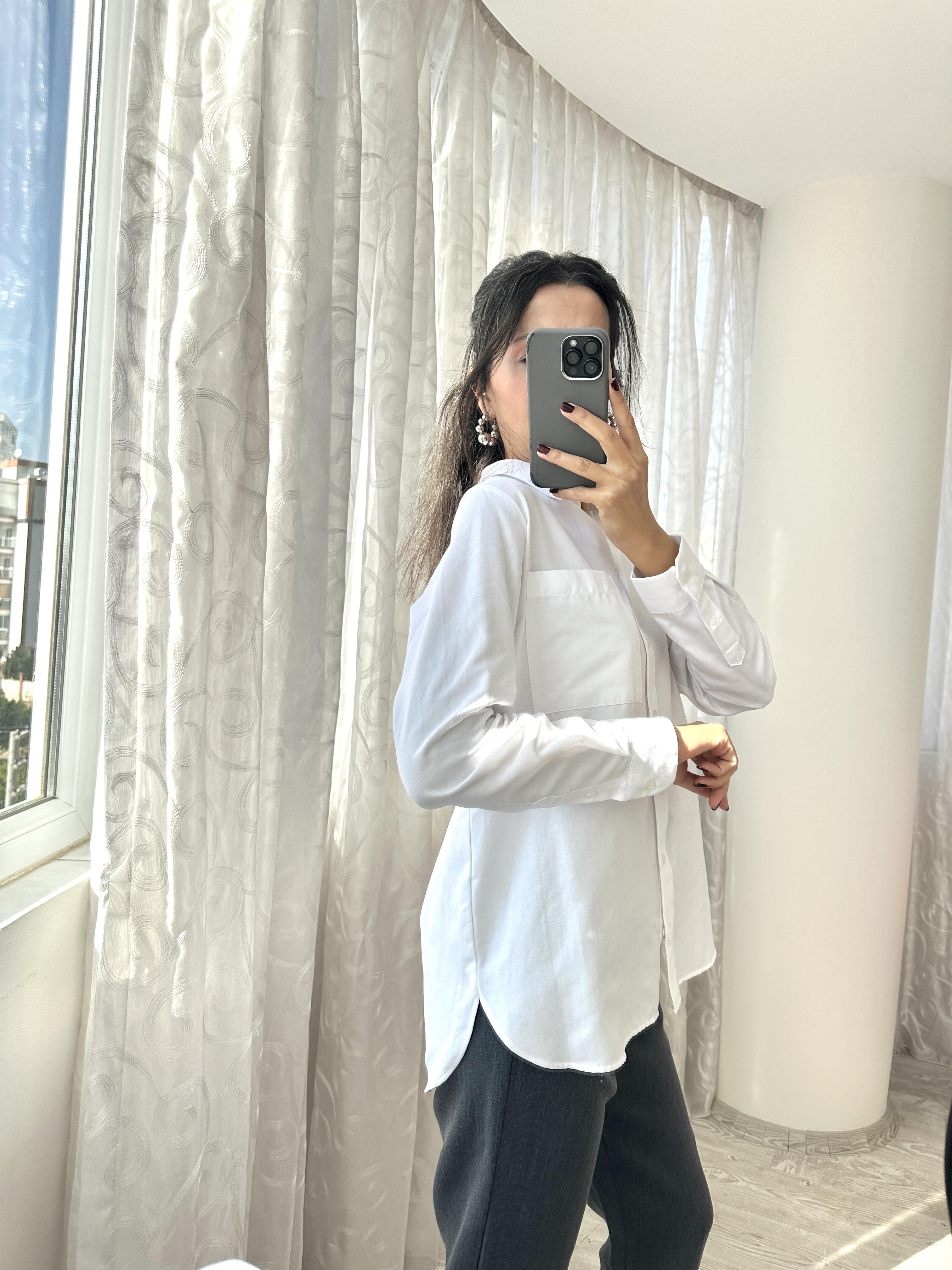 Beyaz Poplin Gömlek