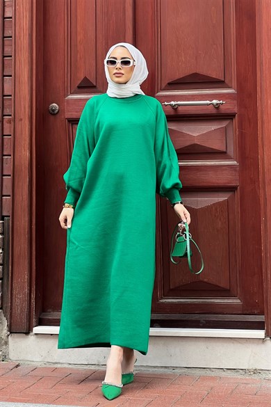 Rove Triko Elbise - Yeşil