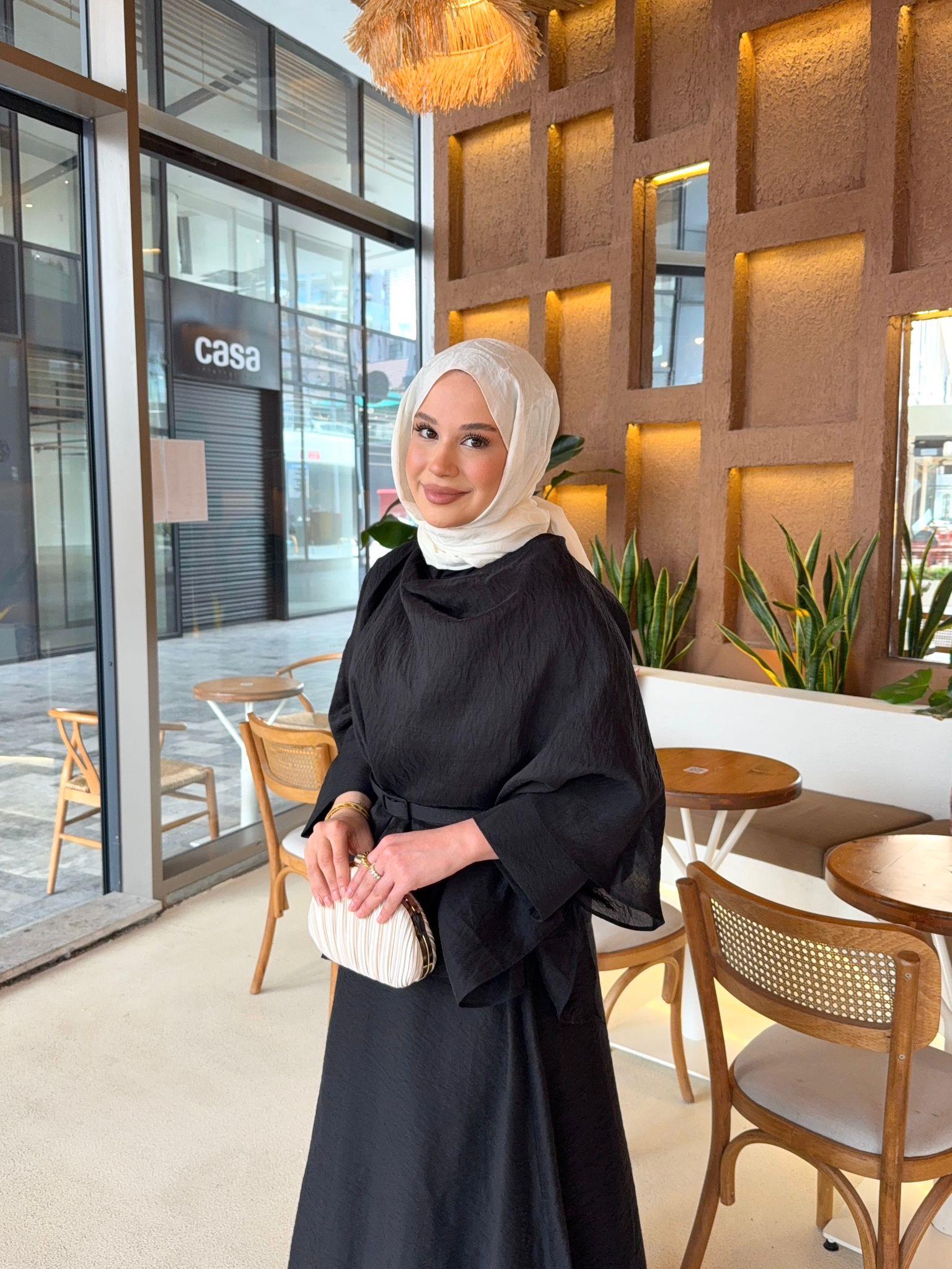 Marcie Tül Modal Takım - Siyah