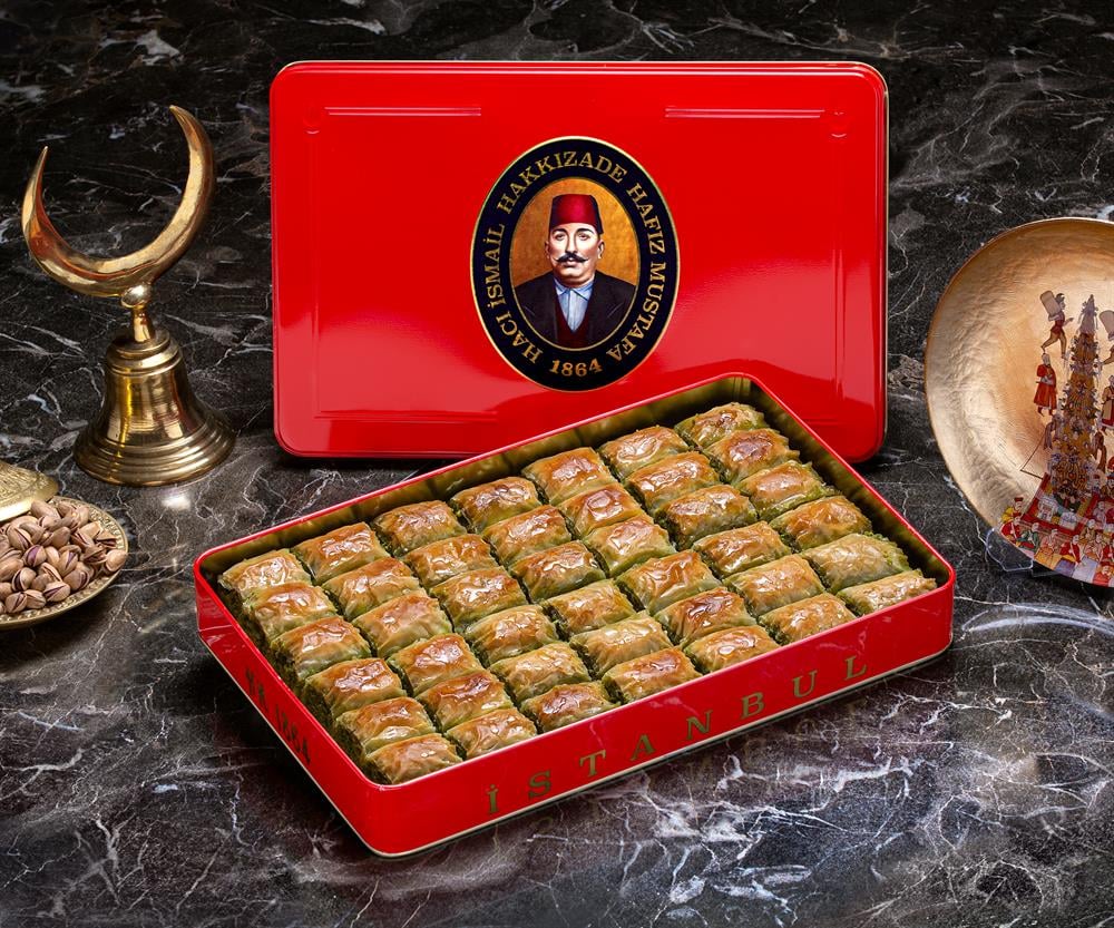 Premium Pistachio Ankara Baklava (XL Metal - Tin Box)