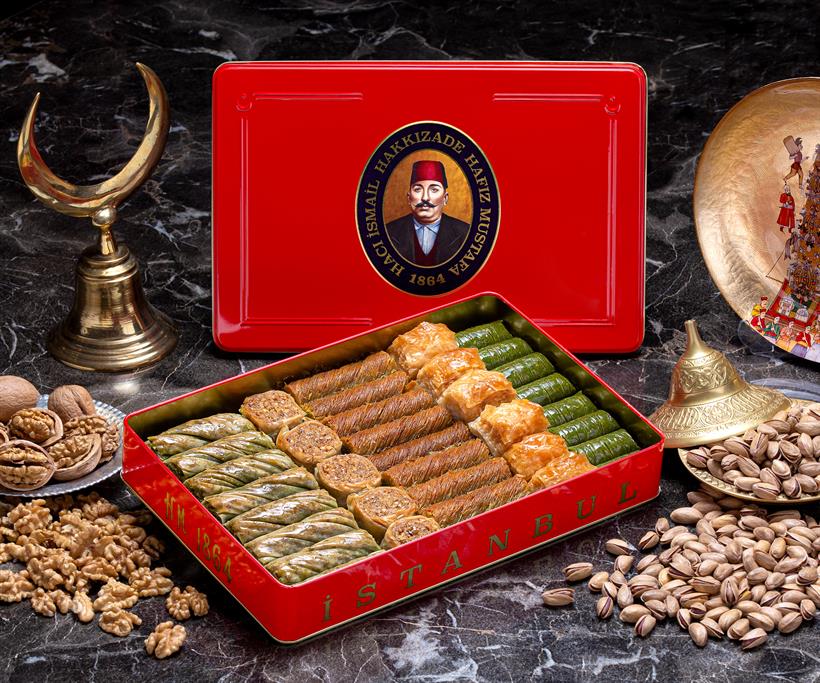 Pistachio-Walnut Baklava Assortment (L Metal Box)