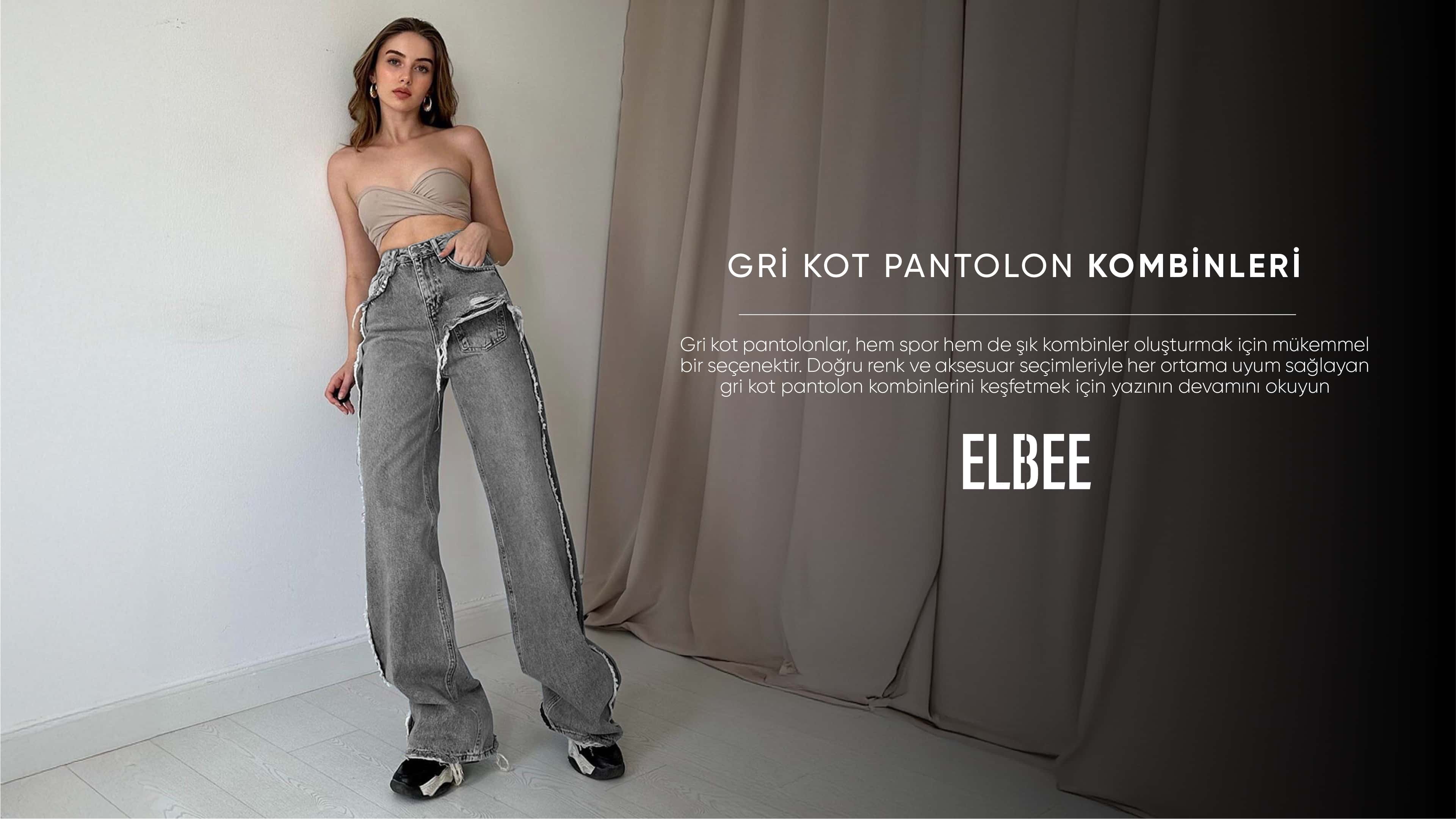 gri kot pantolon kombin
