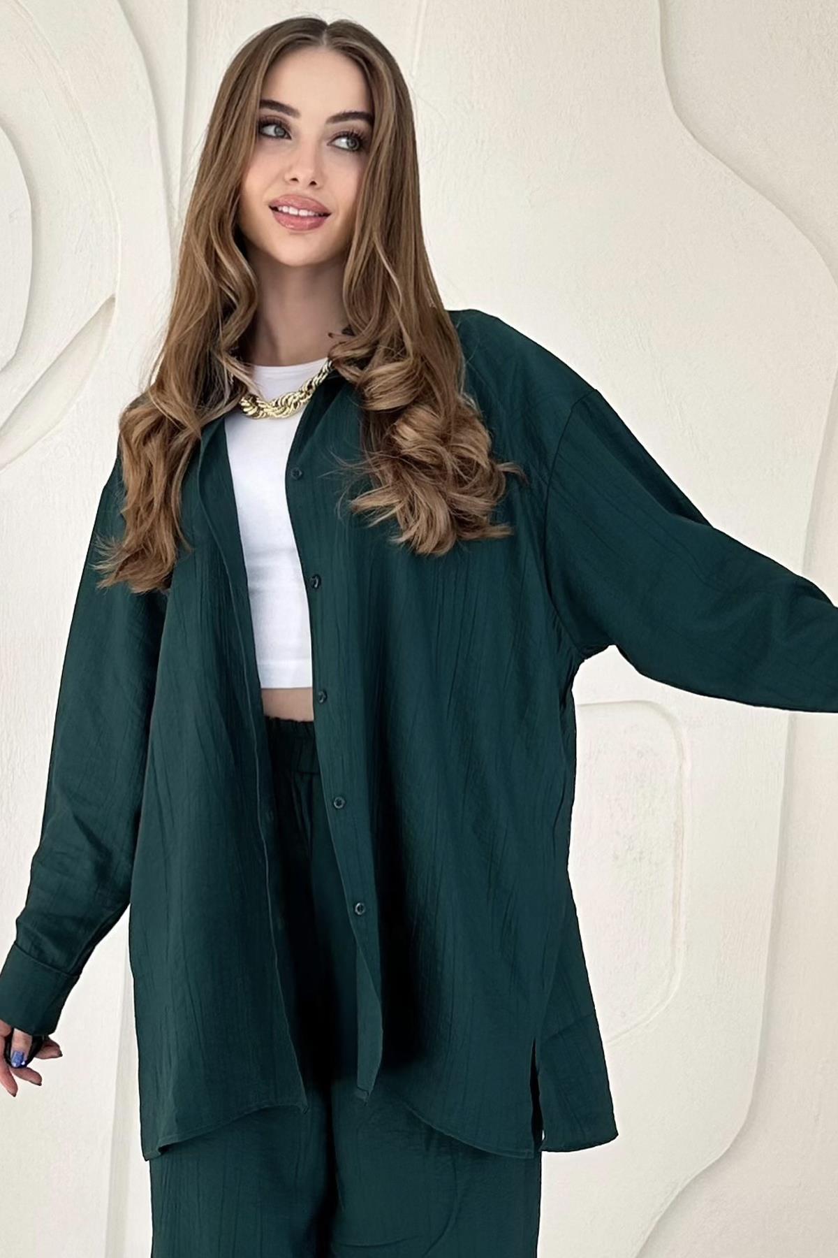 Alice Shirt and Loose Cut Trouser Set