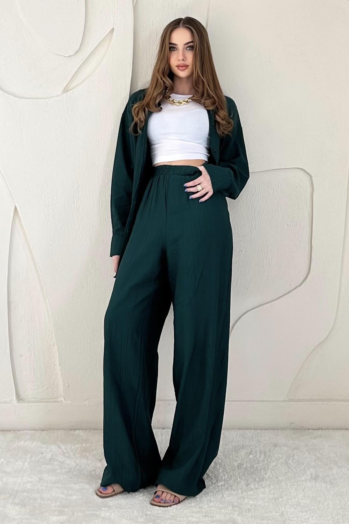 Alice Shirt and Loose Cut Trouser Set