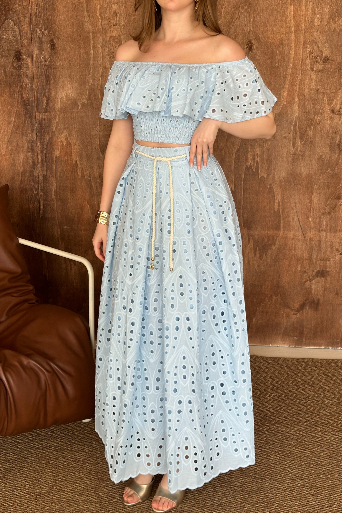 Bebe Mavi Gipe Detaylı Pinterest Takım