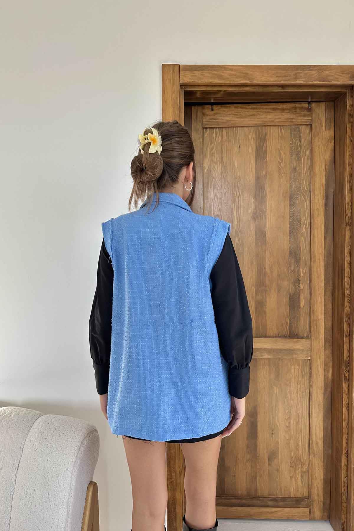 Vest with Pockets and Buttons