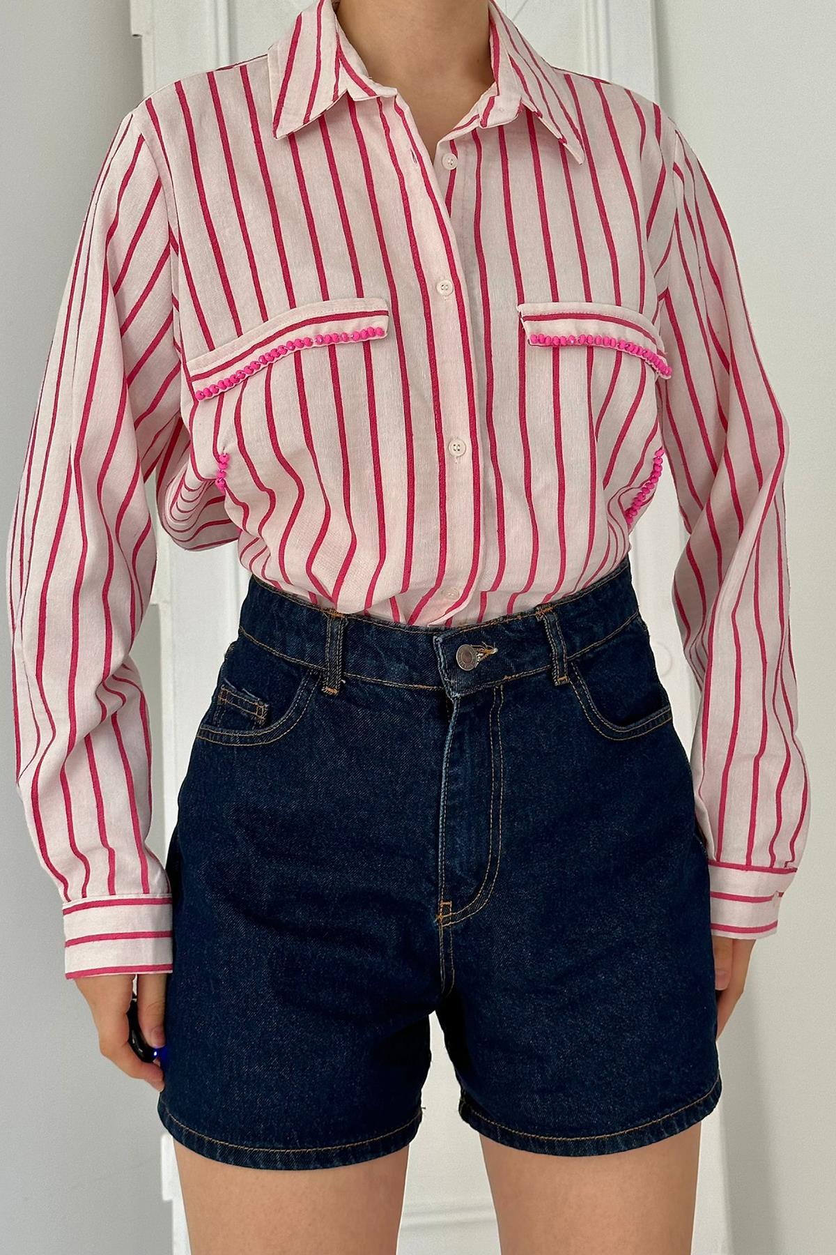 Striped Stoned Shirt