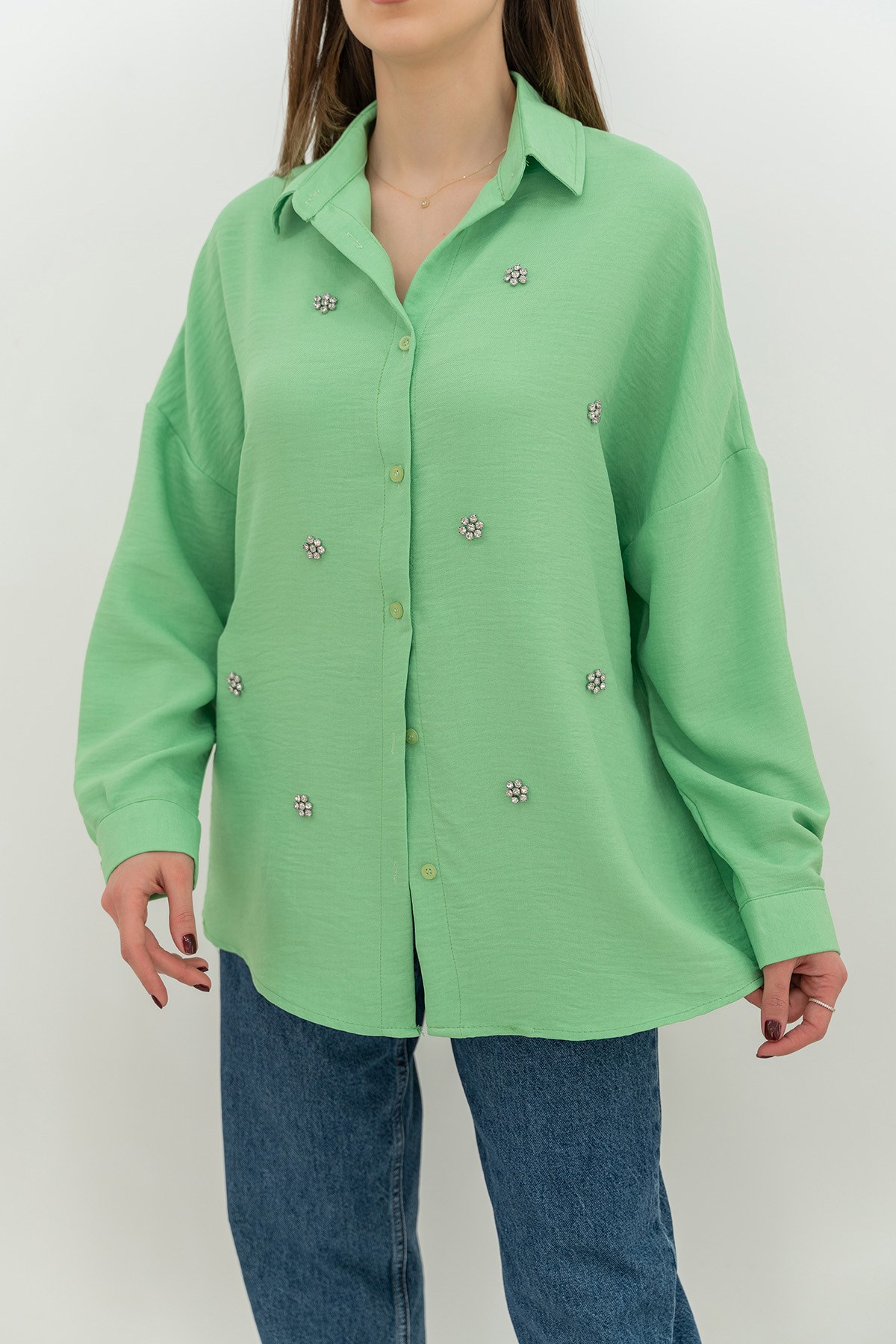 Stone Embroidered Shirt