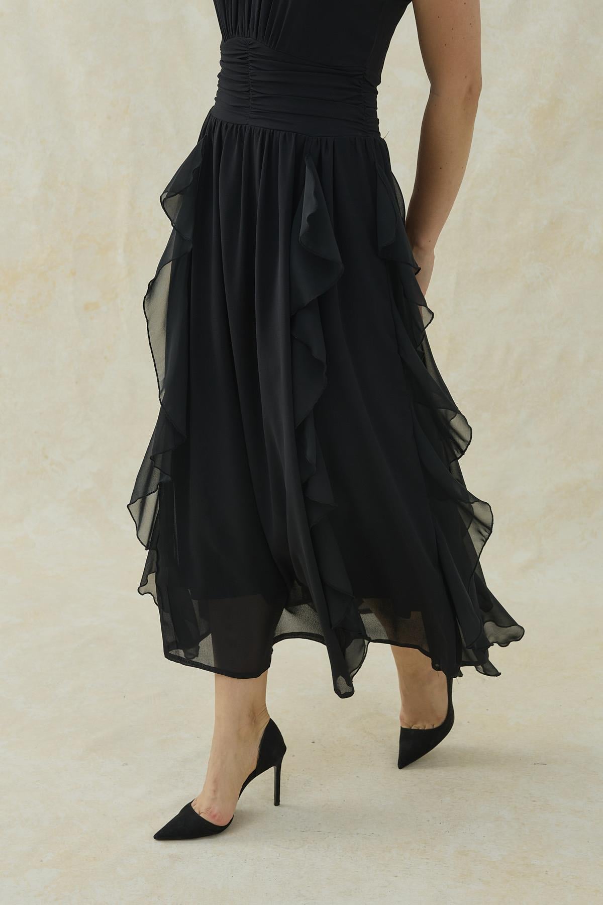 Halter Neck Lined Dress