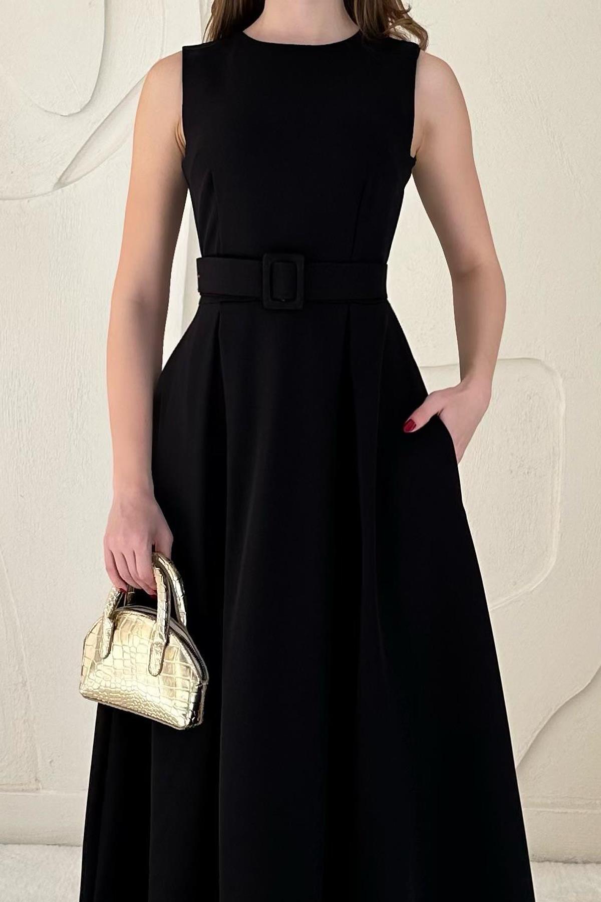 Halter Neck Flared Dress