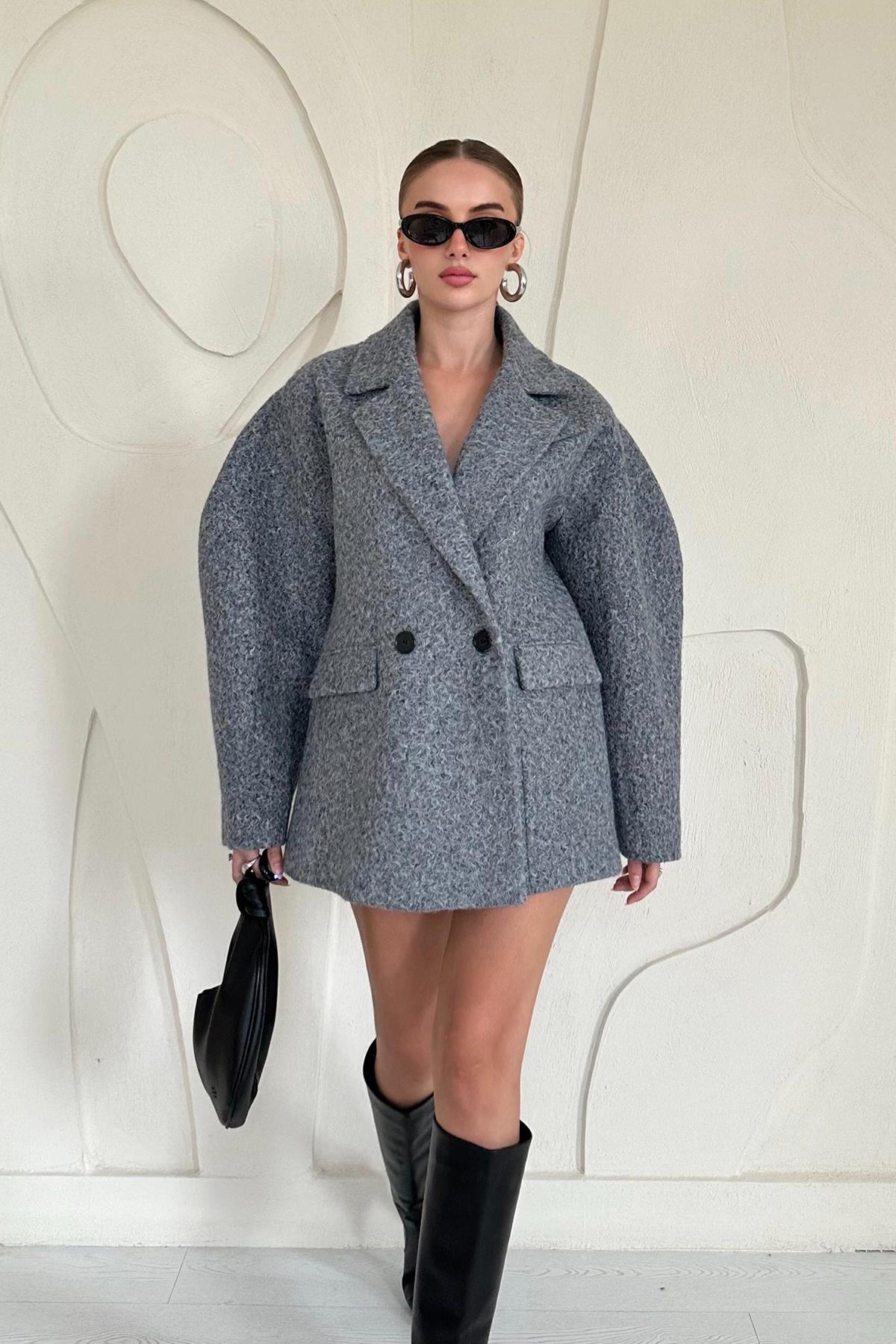 Oversize Two-Button Cashmere Coat