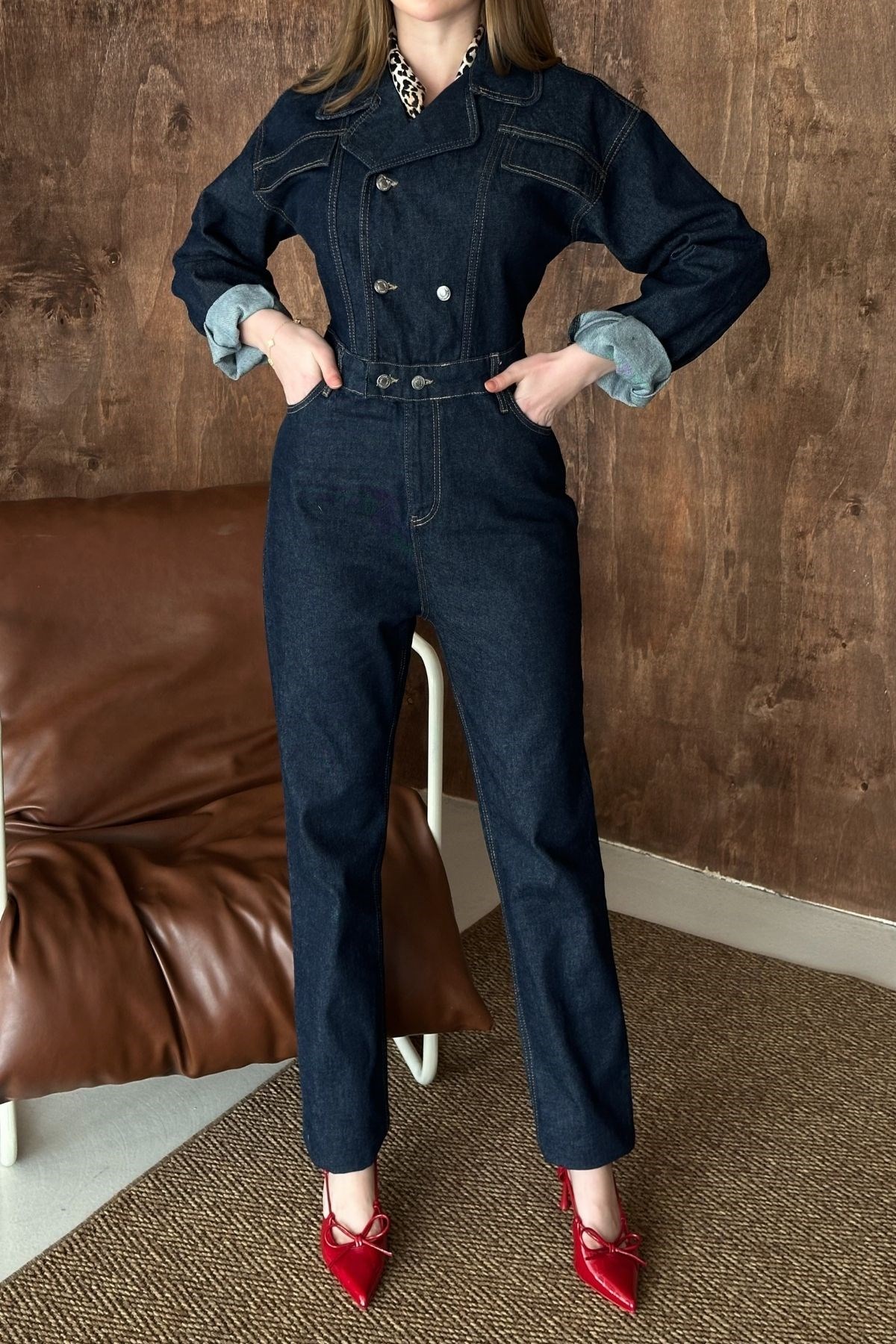 Lacivert Denim Tulum