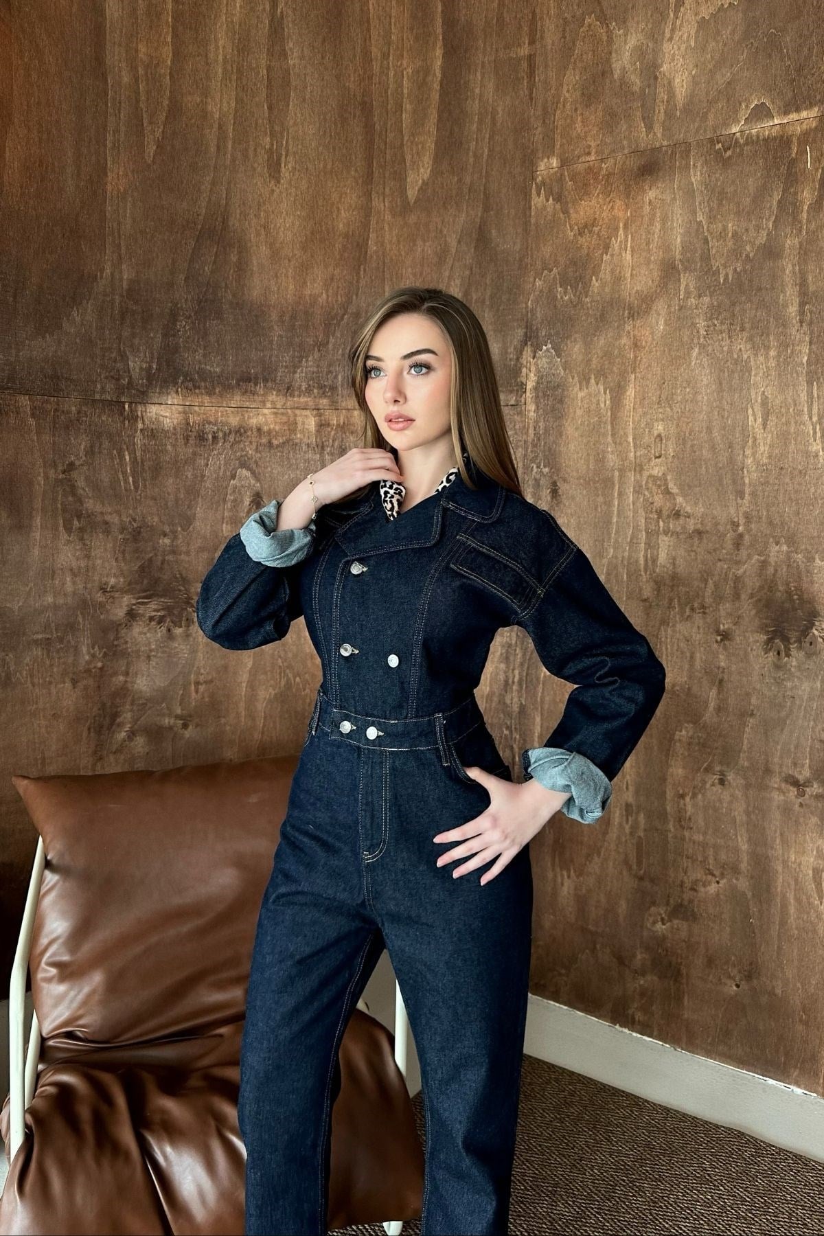 Lacivert Denim Tulum