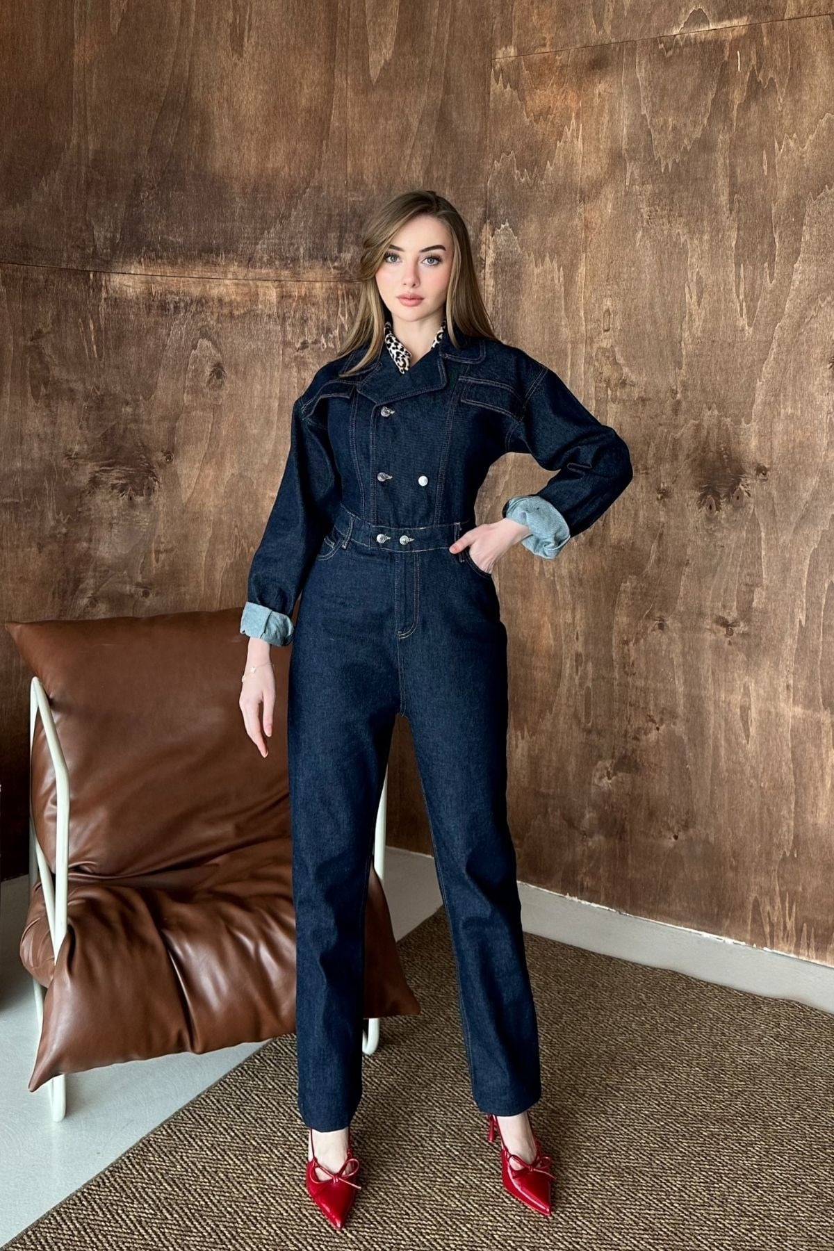 Lacivert Denim Tulum