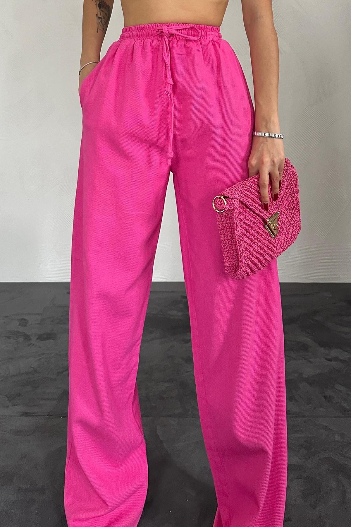 Elasticated Gabardine Trousers