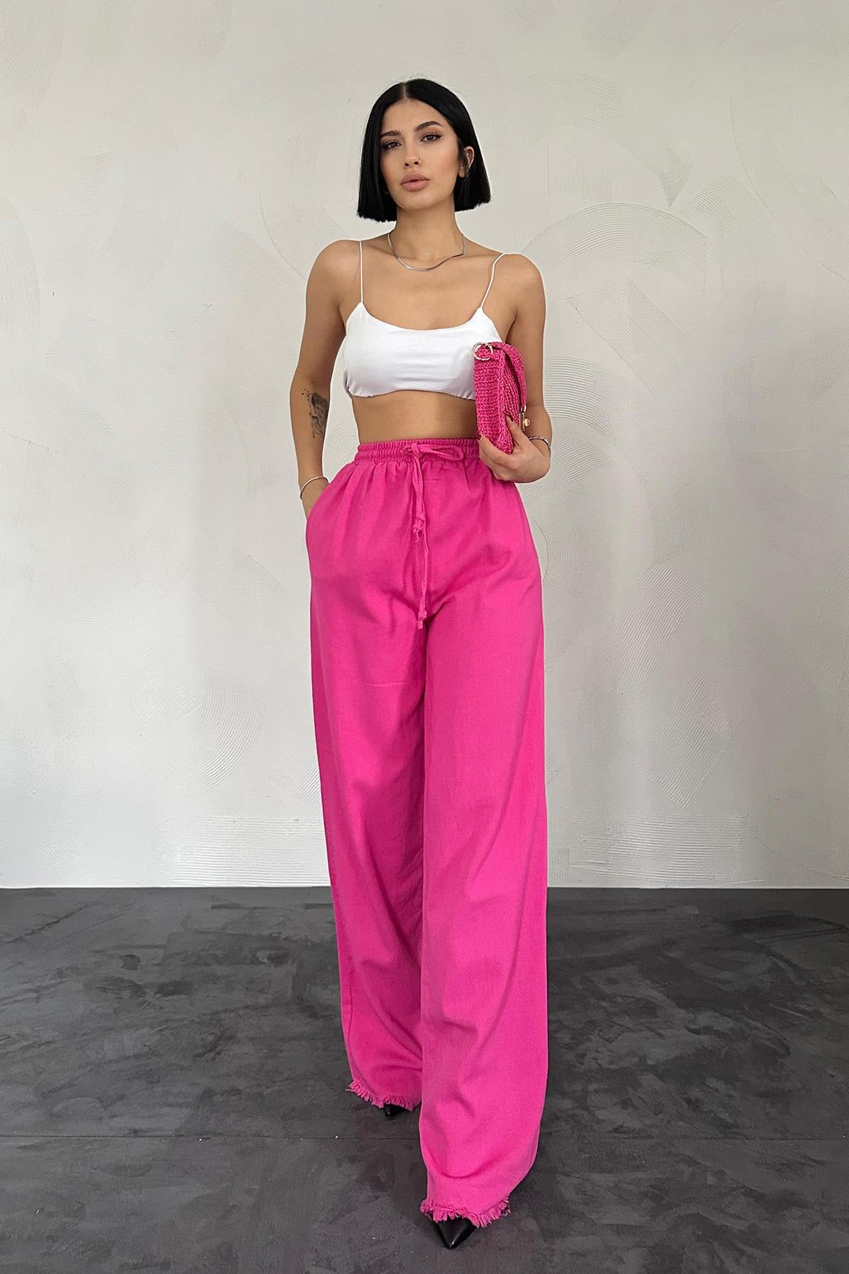 Elasticated Gabardine Trousers