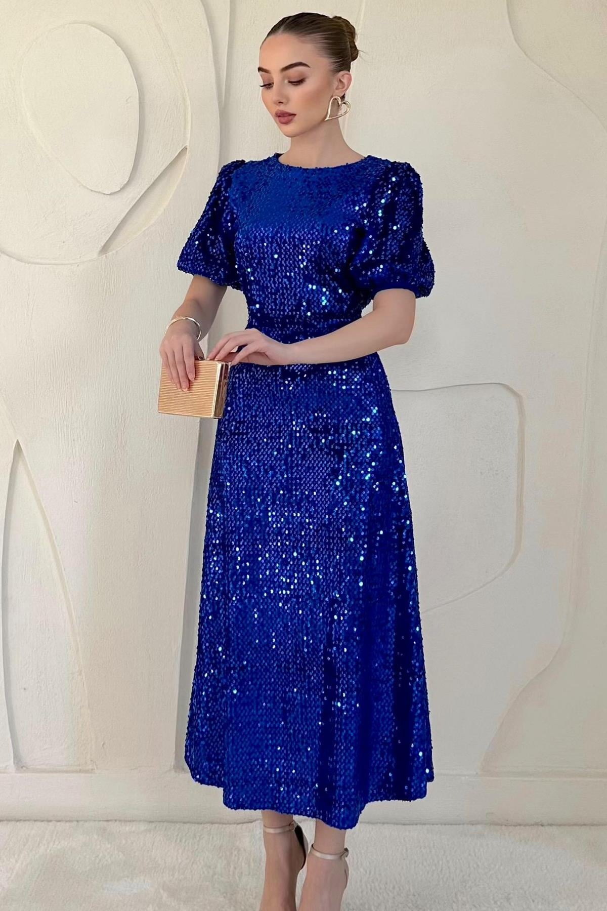 Midi Length Sequin Dress